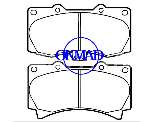 HUMMER H3 brake pad FMSI:8225-D1119 OEM:15240794,F1119